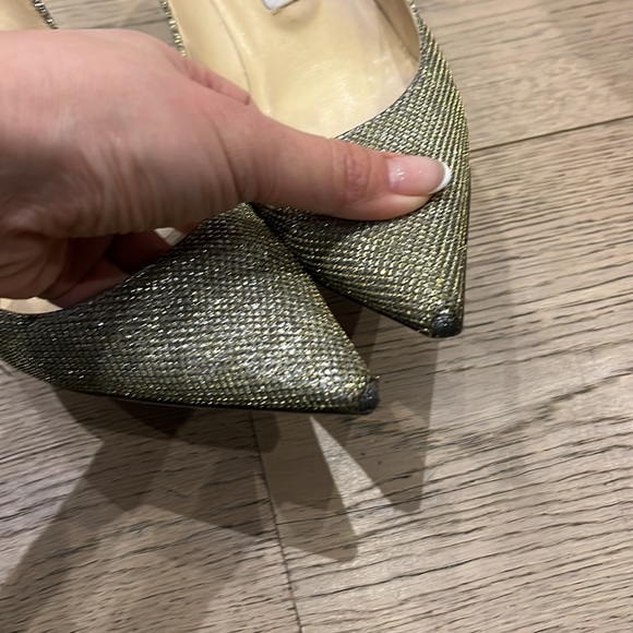 Gold Jimmy Choo Pumps size 37 - Picture 4 of 6